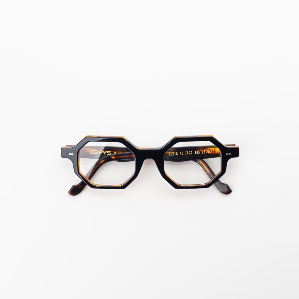 Kubik Tartarugato — montatura Capys Eyewear | artigianato italiano