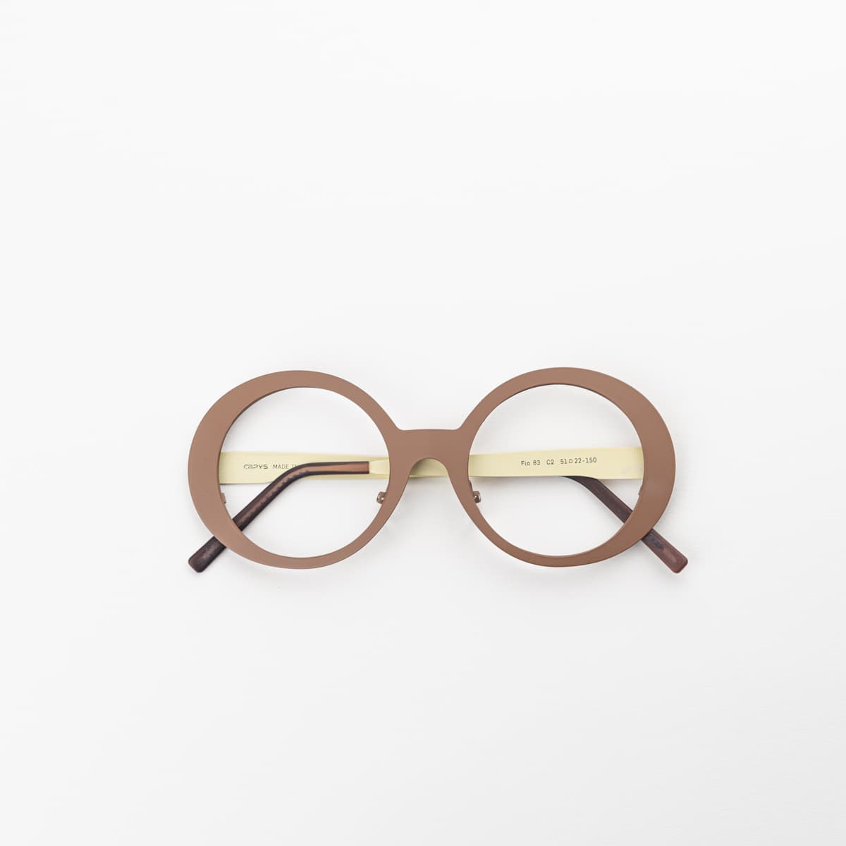 Flo 83 Bronzo — montatura Capys Eyewear | artigianato italiano