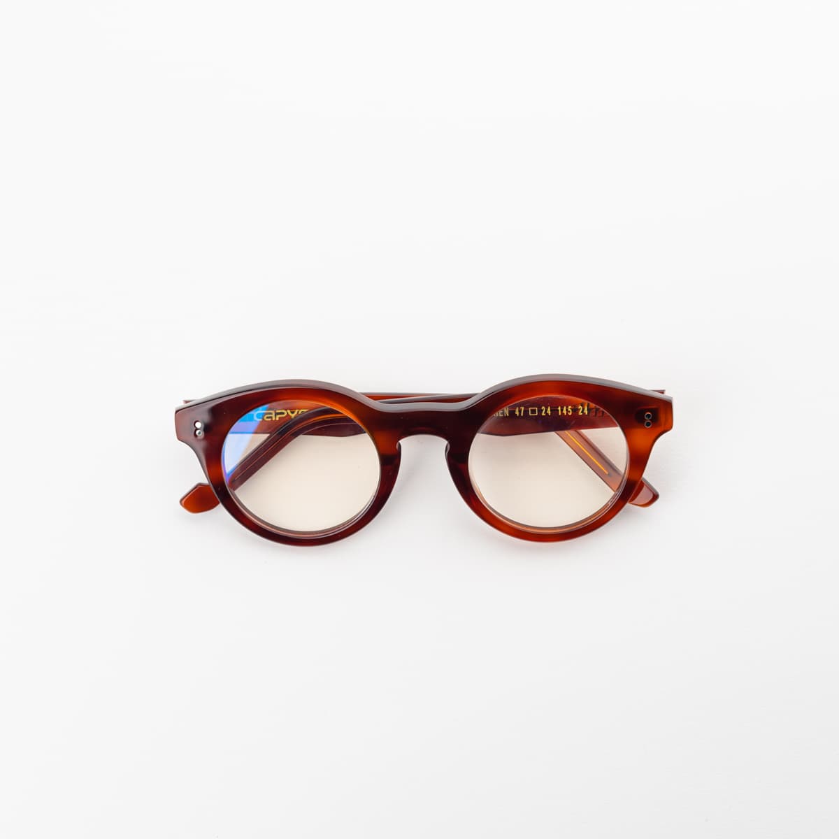 Owen Marrone — montatura Capys Eyewear | artigianato italiano
