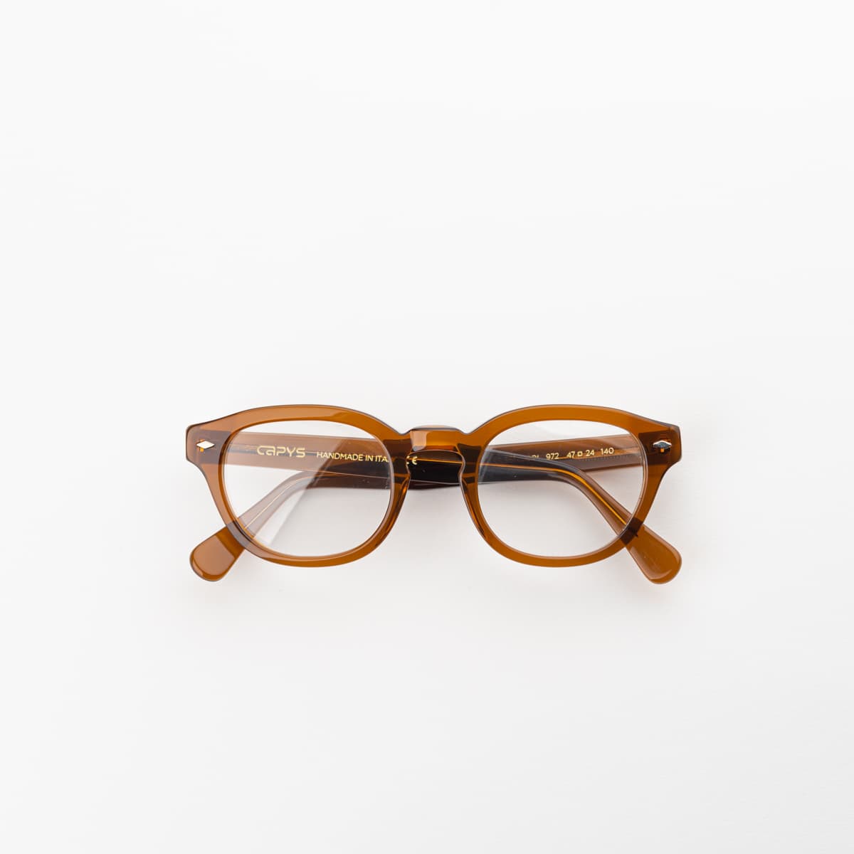 Boss 351 Marrone — montatura Capys Eyewear | artigianato italiano