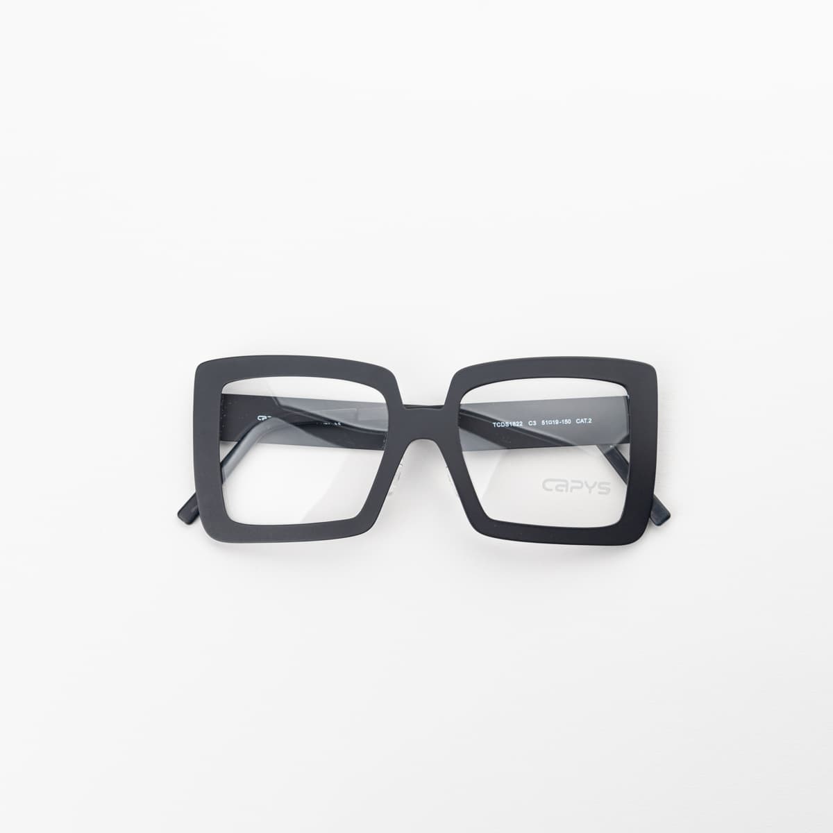 Tcds 1822 Nero — montatura Capys Eyewear | artigianato italiano